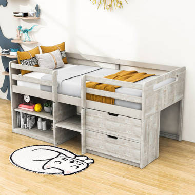 Purdy hill modern farmhouse twin outlet low loft bed